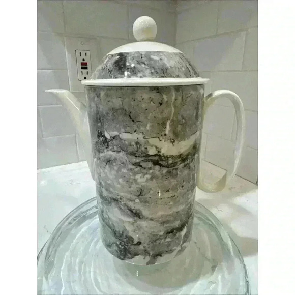 RAVENNA Villeroy & Boch Coffee/Tea Pot 7.5" tall made in Luxembourg Pre-Owned - Picture 2 of 12